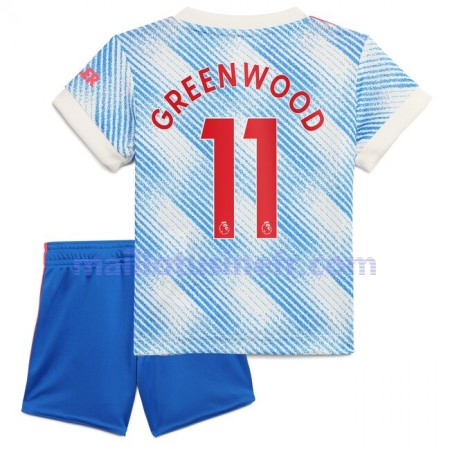 Maillot de Foot Manchester United Mason Greenwood 11 Extérieur 2021-22 - Enfant